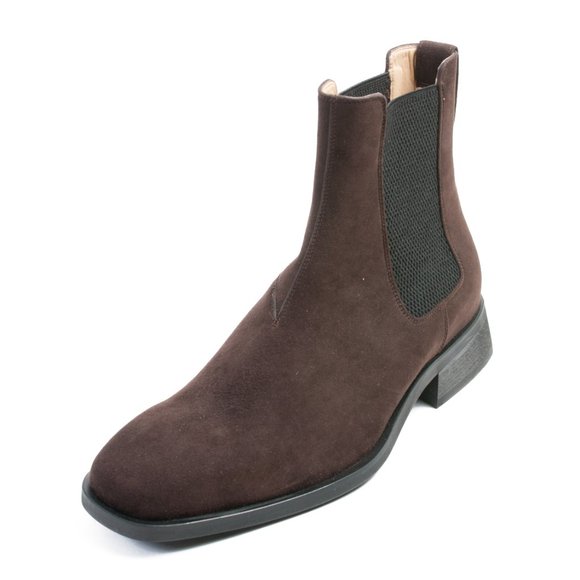 Stella McCartney Chocolate Brown Suede Chelsea Boots - Picture 1 of 4